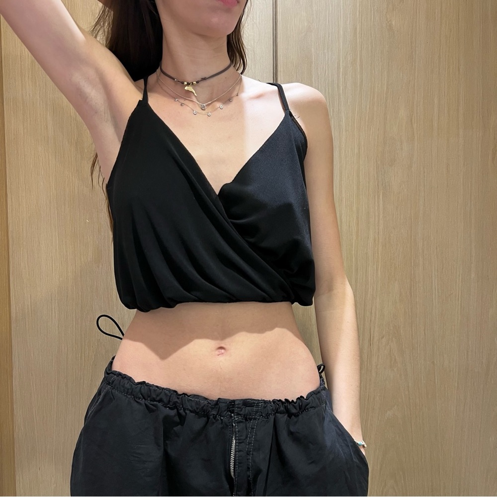 Black mini tank top